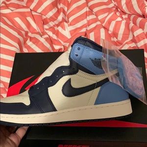Authentic Jordan 1 obsidian UNC